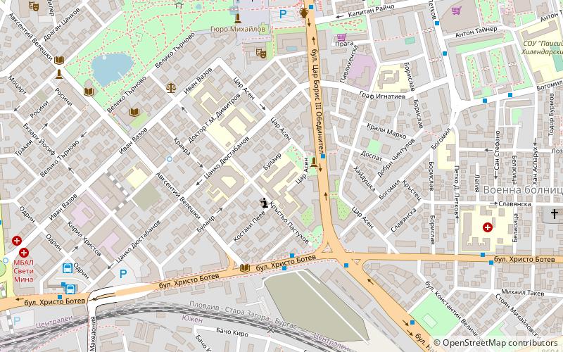 Universität Plowdiw location map