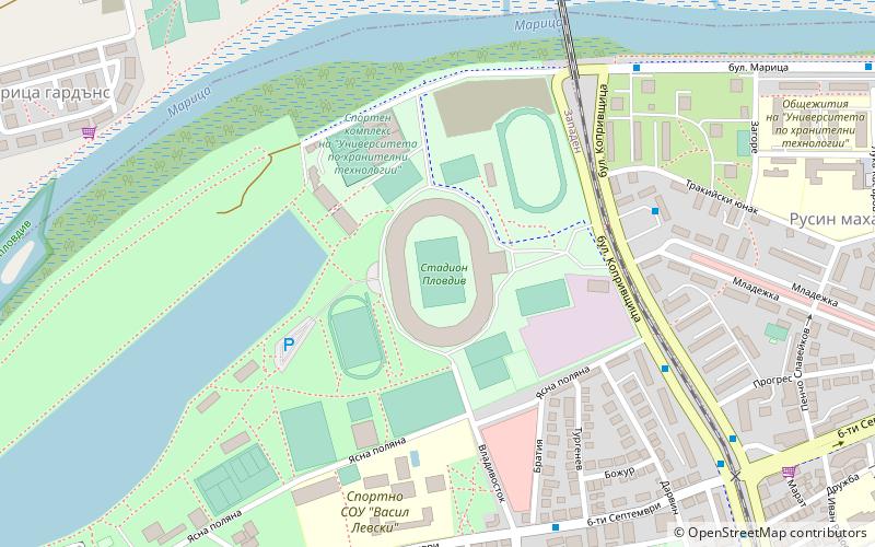 Stade Plovdiv location map