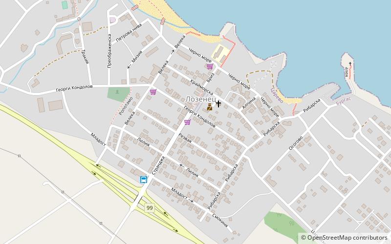 Lozenets location map