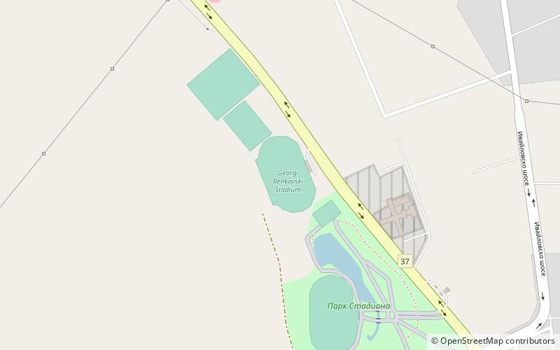 stadion georgi benkovski pazardjik location map