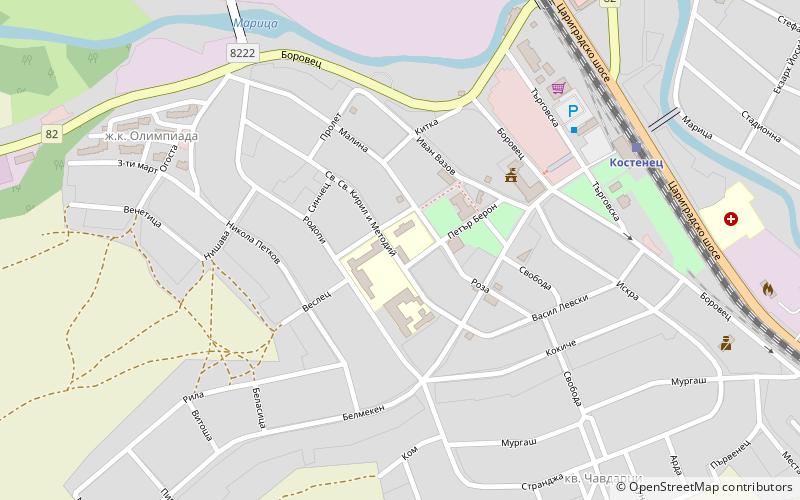 Kostenets location map