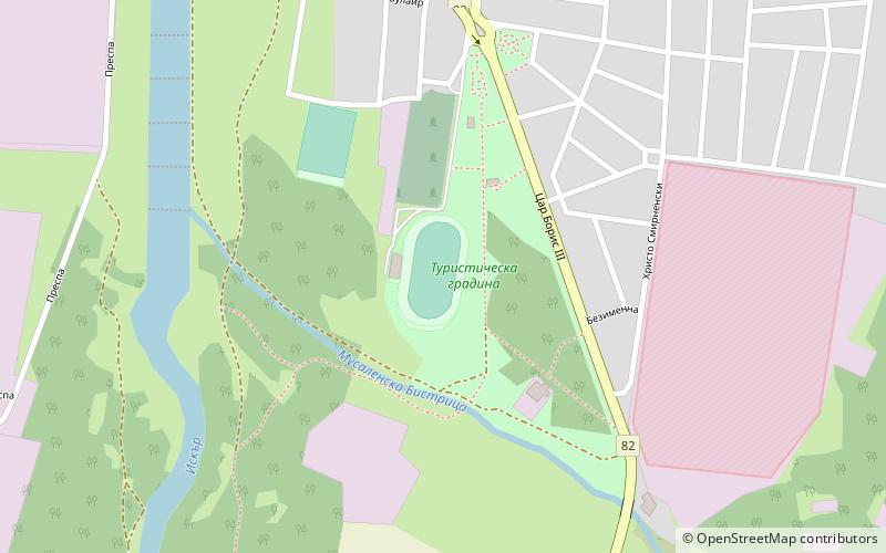 stadion iskar samokov location map