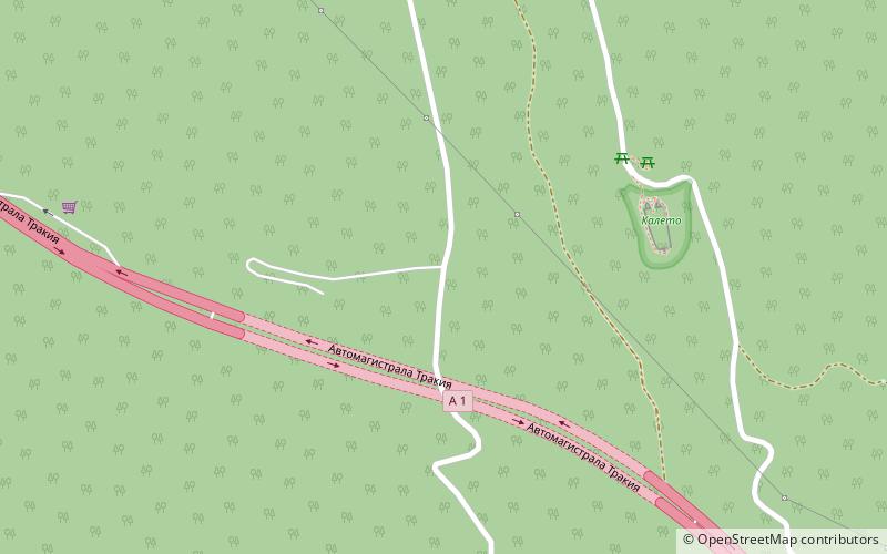 Porte de Trajan location map