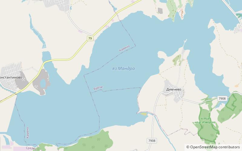 Lake Mandrensko location map