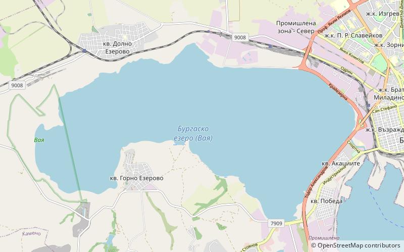 Lake Burgas location map