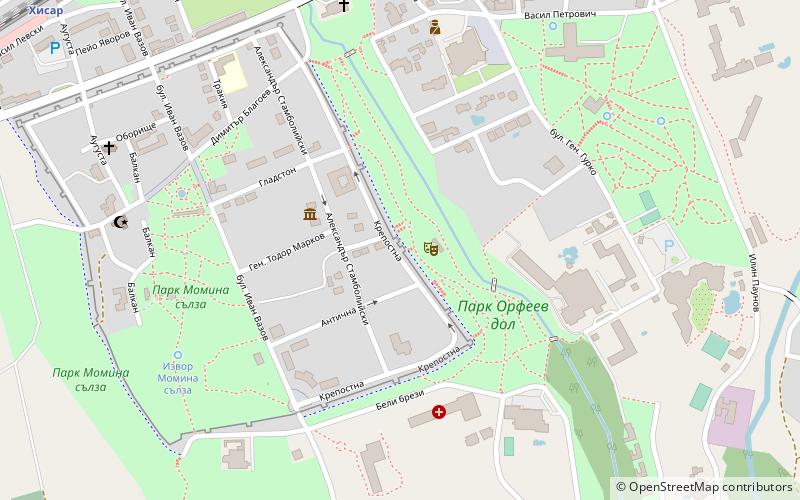 Part of the Roman wall location map