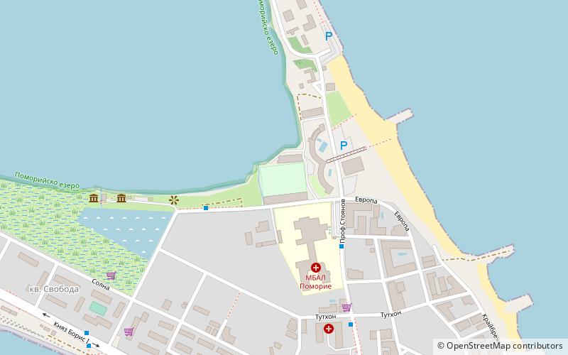 Pomorie Stadium location map