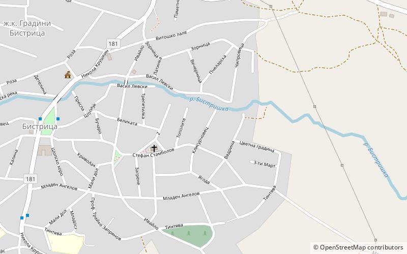 bistrica sofia location map