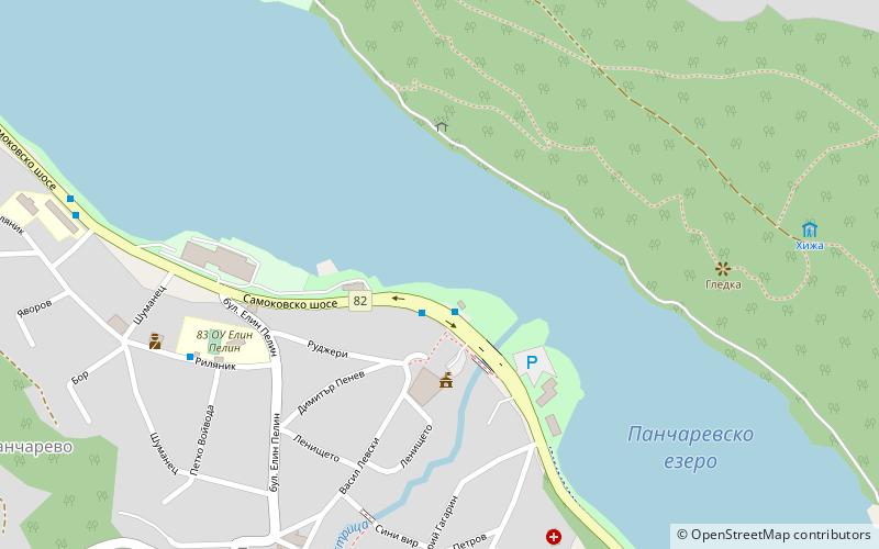 Lake Pancharevo location map