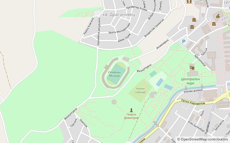 Minyor Stadium location map