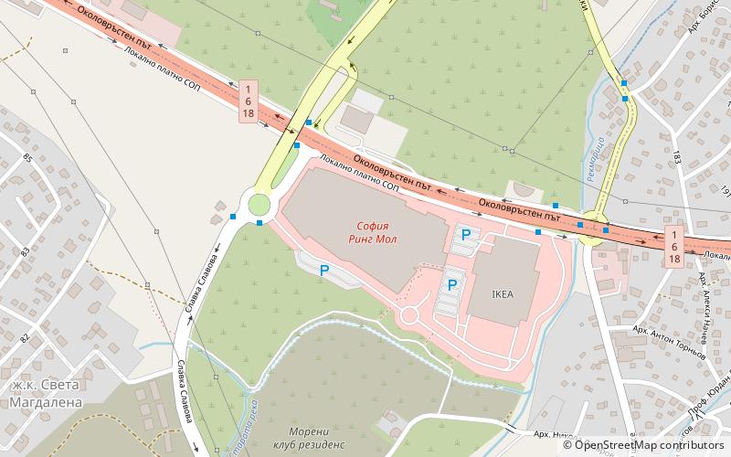 Sofia Ring Mall location map