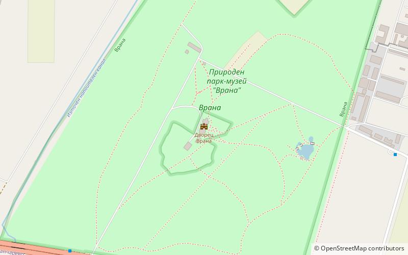 Vrana Palace location map