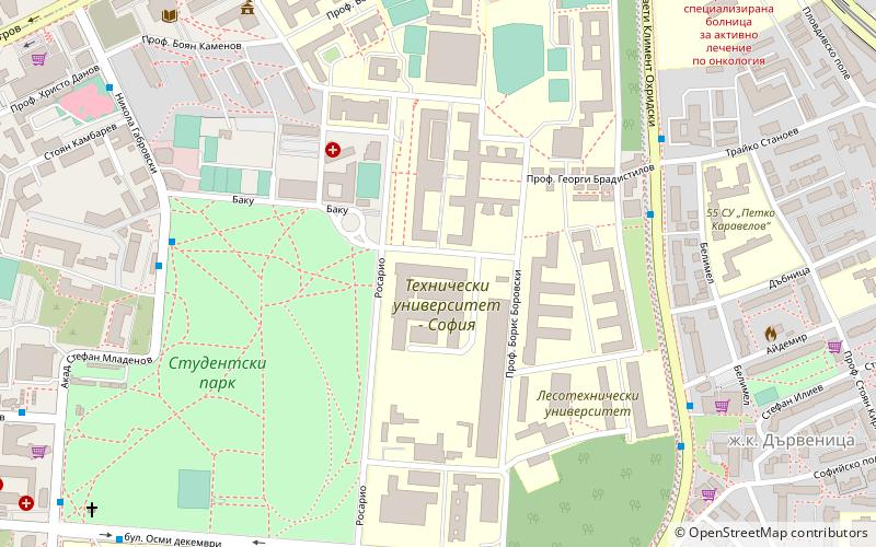 Université technique de Sofia location map