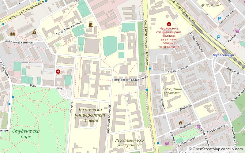 university of chemical technology and metallurgy sofia location map