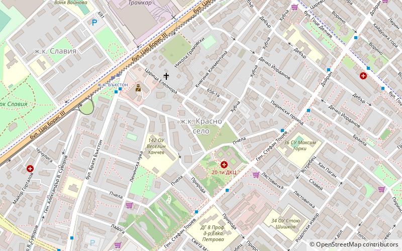 rejon krasno selo sofia location map