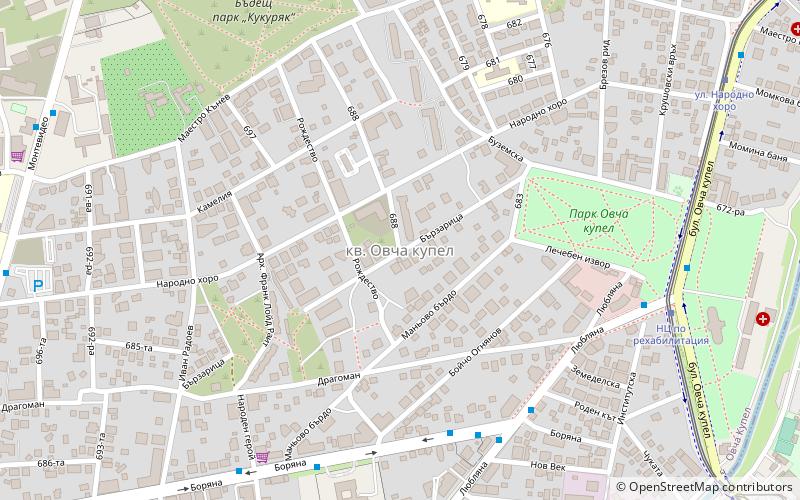 Ovcha kupel location map