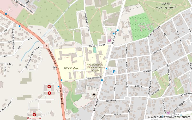 new bulgarian university sofia location map