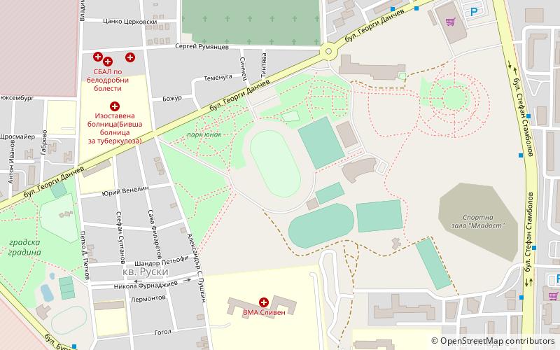 Hadzhi Dimitar Stadium location map