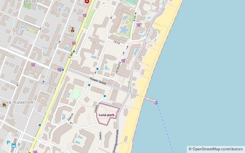 globus bowling alley sunny beach location map