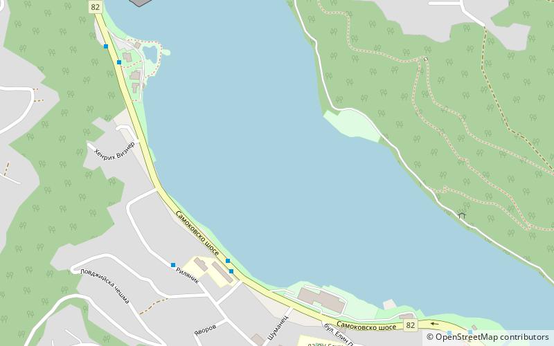 lake pancharevo sofia location map