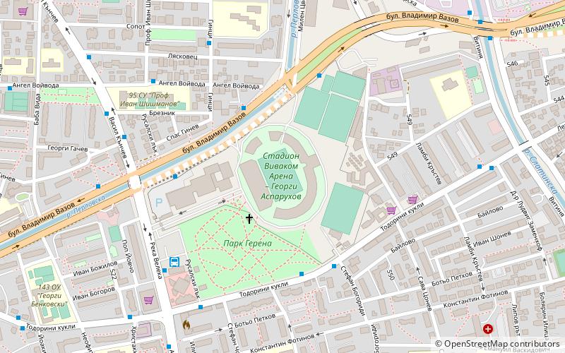 Estadio Georgi Asparuhov location map