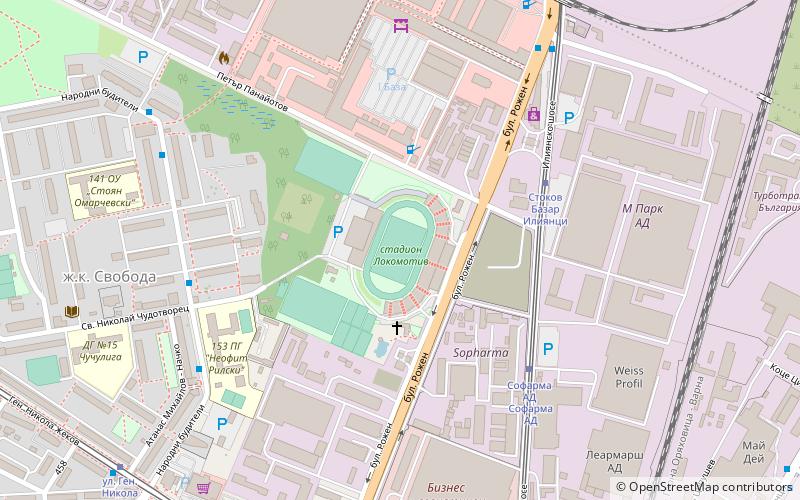Stadion Lokomotiv location map
