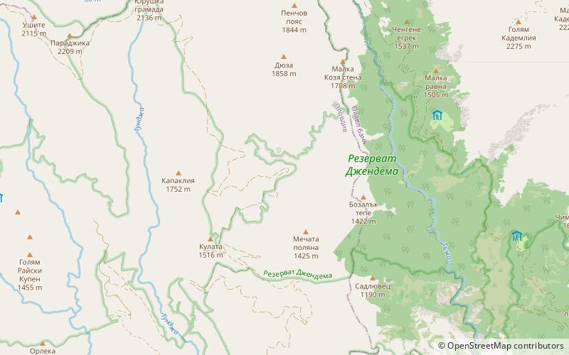 haemus mons dzhendema location map