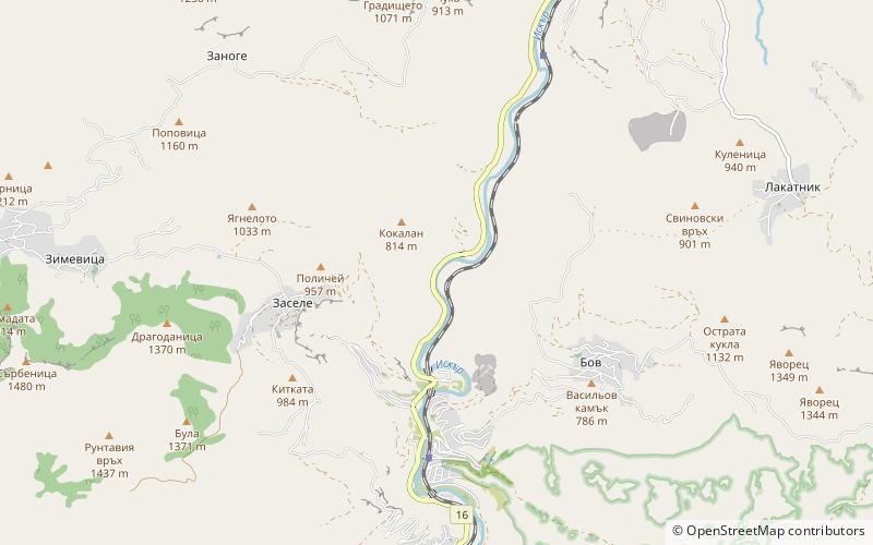 Iskar Gorge location map