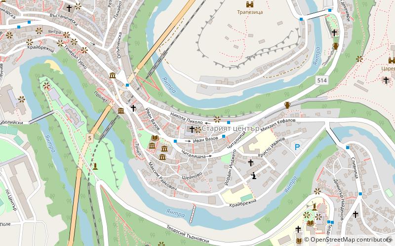 Tsarevgrad Turnov multimedia visitor centrer location map