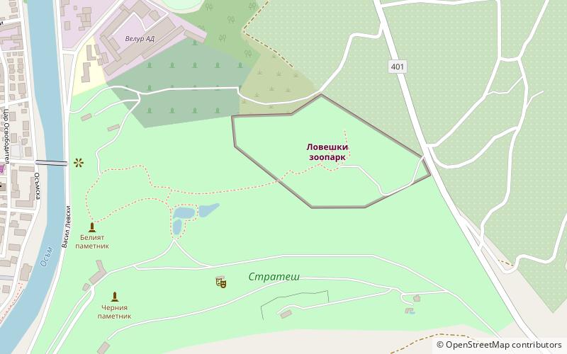 Lovech Zoo location map