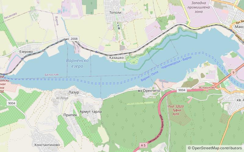 Lake Varna location map