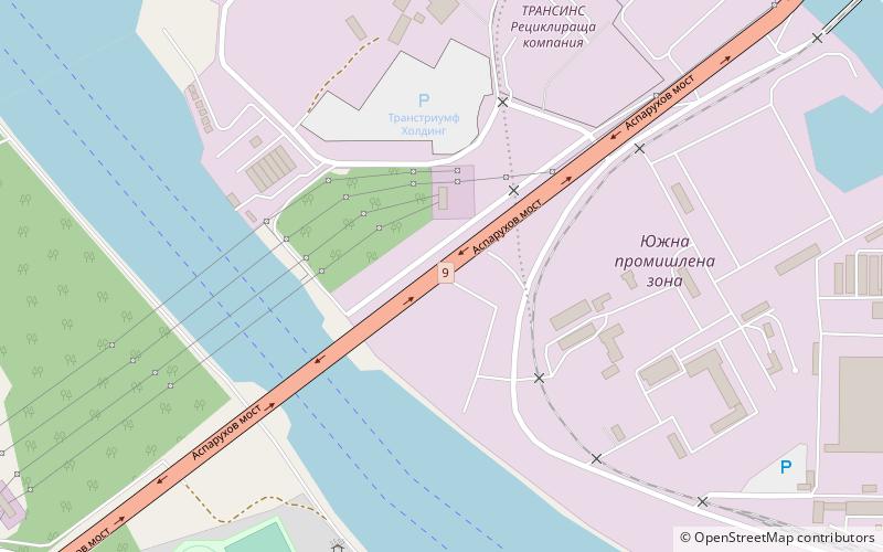 Asparuhov most location map