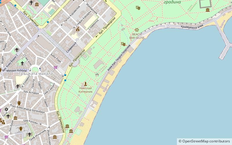 Central beach location map