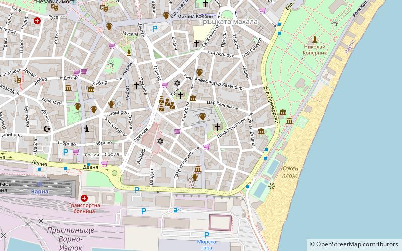 Roman Thermae location map