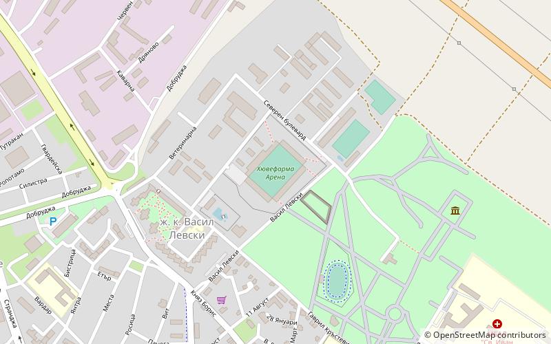 Łudogorec Arena location map