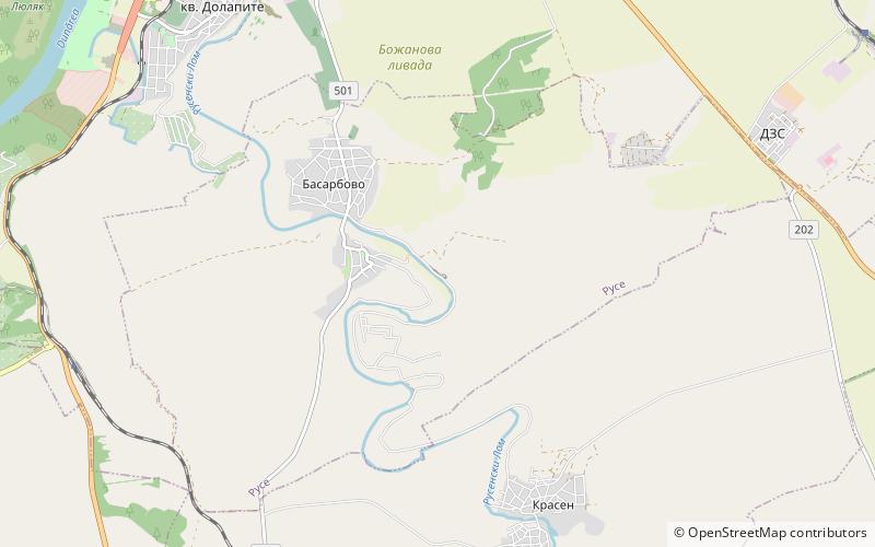 Basarbovo Monastery location map