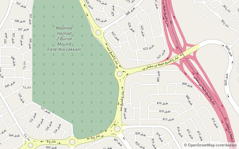 roundabout 6 hamad town location map