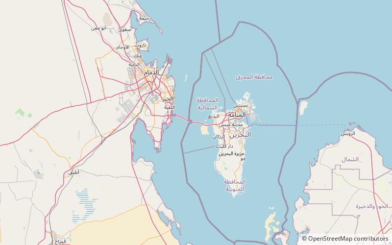 King Fahd Causeway location map