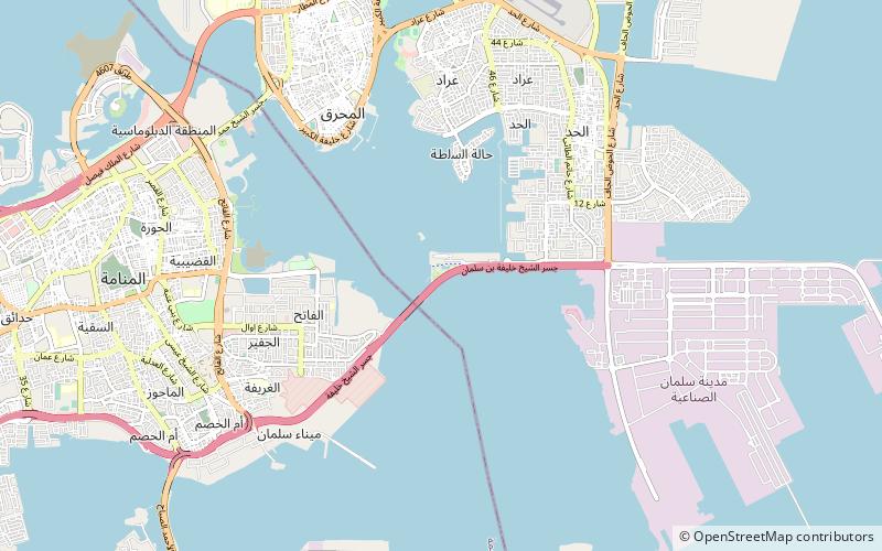 prince khalifa park manama location map