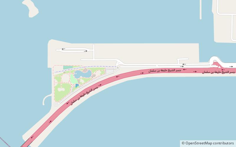 Prince Khalifa Bin Salaman Island location map