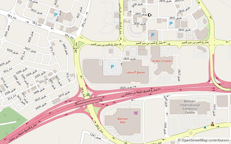 Seef Mall location map