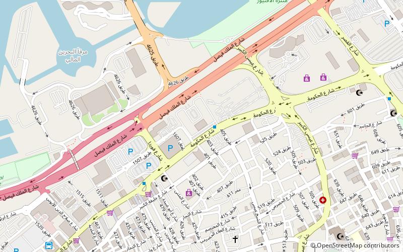 manama centre location map