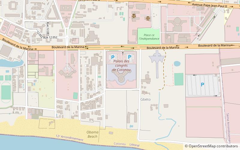 palais de congres cotonou location map