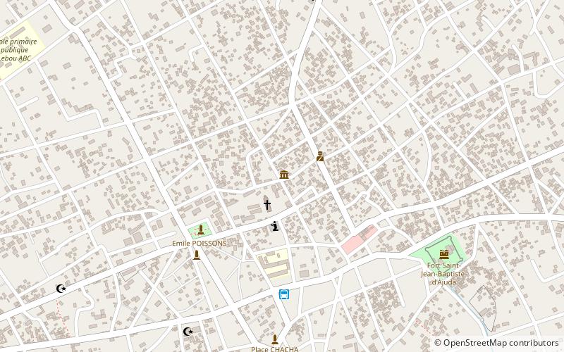 fondation zinsou ouidah location map