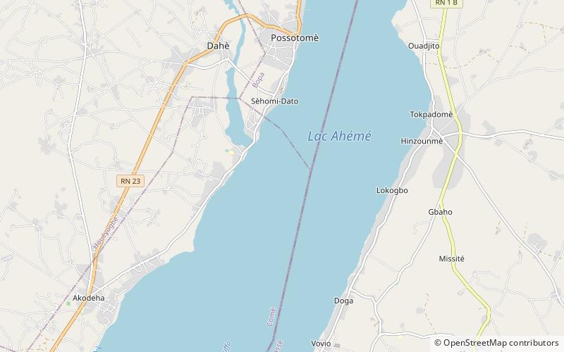 Lac Ahémé location map