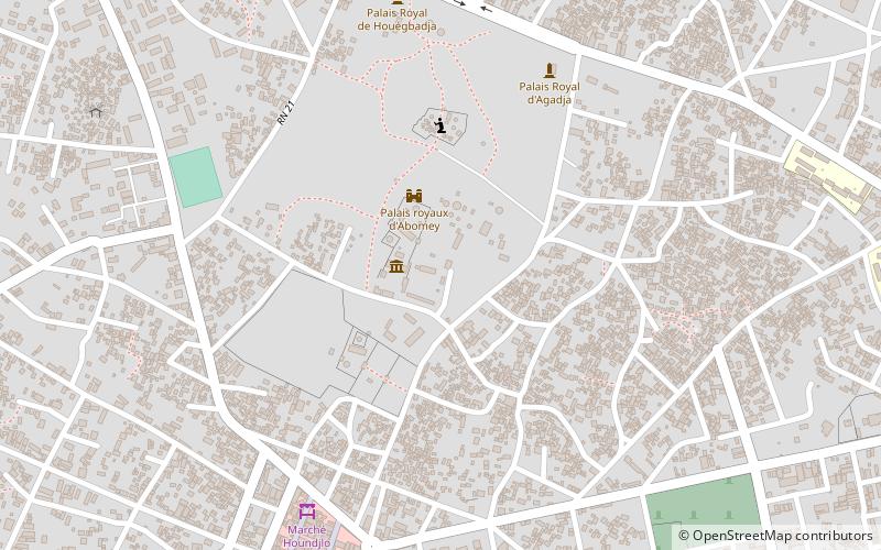 Königspaläste von Abomey location map
