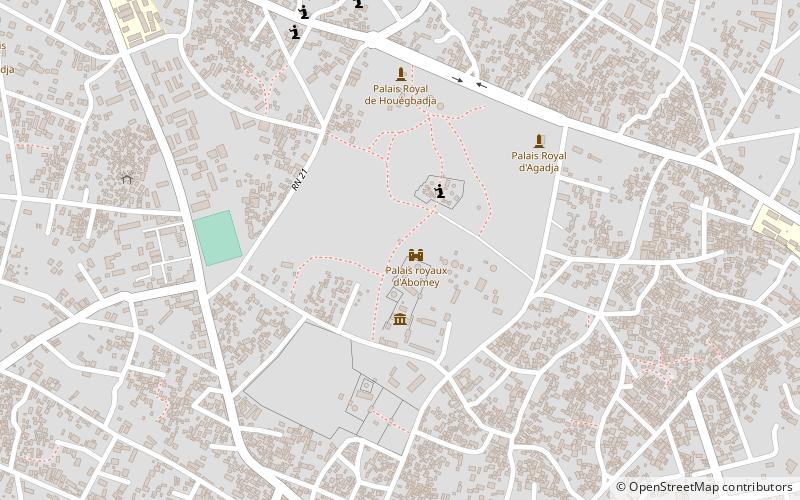 Palais royaux d'Abomey location map