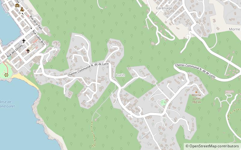 lurin gustavia location map