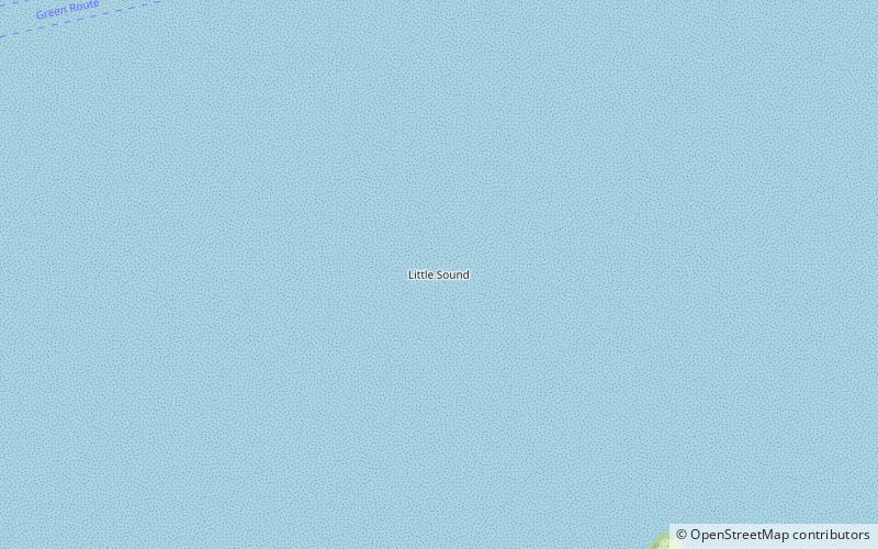 kleiner sund horseshoe bay beach location map