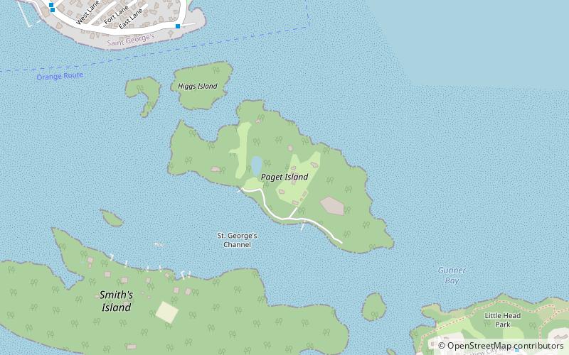 Paget Island location map